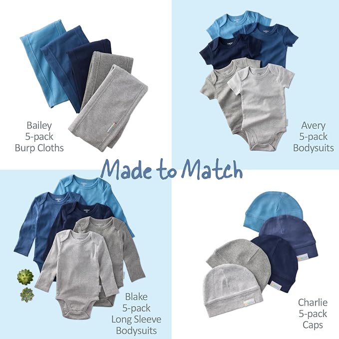 Charlie 5-Pack Caps 100% Organic Cotton Beanie Hats | GOTS certified Organic - Image 5