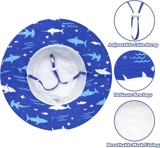 Sarfel Baby Sun Hat Summer Baby Boy Hats UPF 50+ Sun Protection Toddler Hat - Image 2