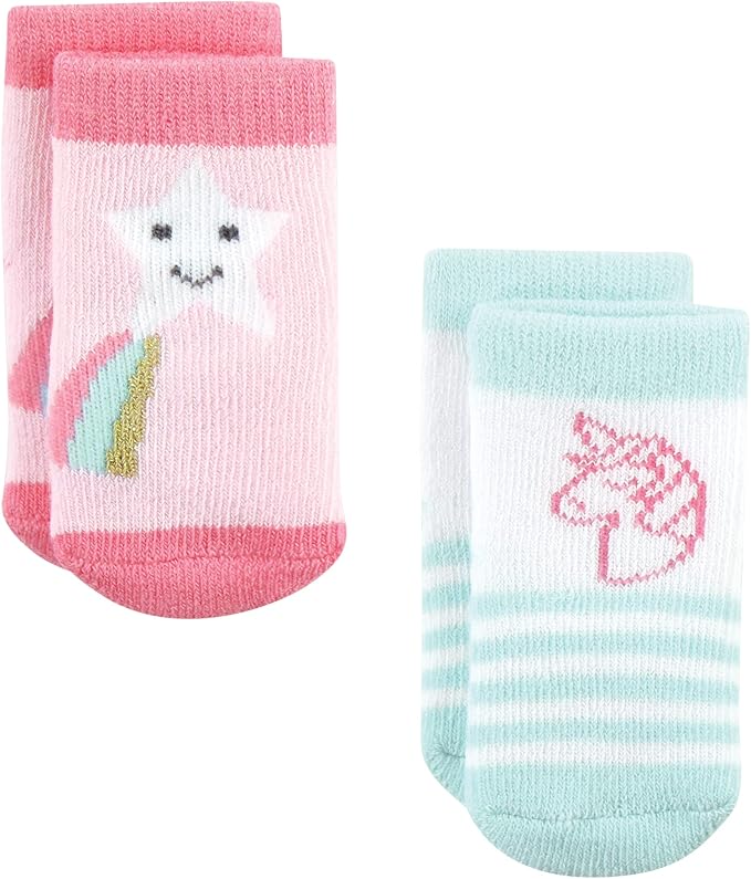 Hudson Baby Baby 8-pack Cotton Rich Newborn and Terry Socks - Image 3