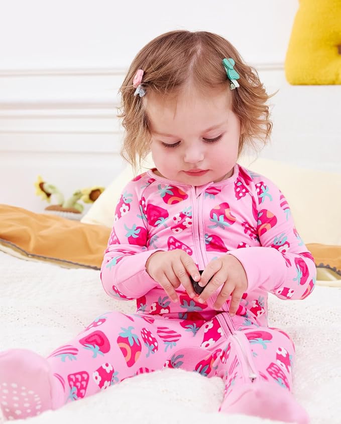 babee Reshinee Viscose Derived from Bamboo Baby Footie Pajamas Convertible - Image 8