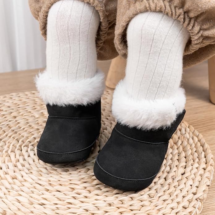 Meckior Baby Girls Cowboy Tassel Boots Side Zipper Moccasins Soft Bottom - Image 2