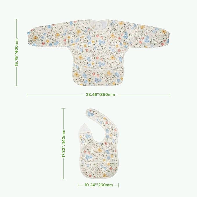 haakaa Waterproof Baby Bibs for Eating 2pcs for 6-24M - Image 9