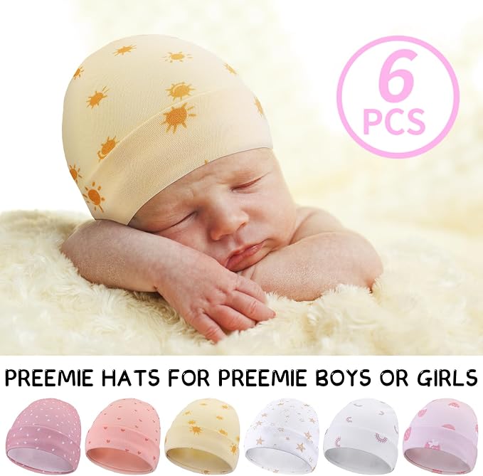 Newcotte 6 Preemie Hats - Image 3