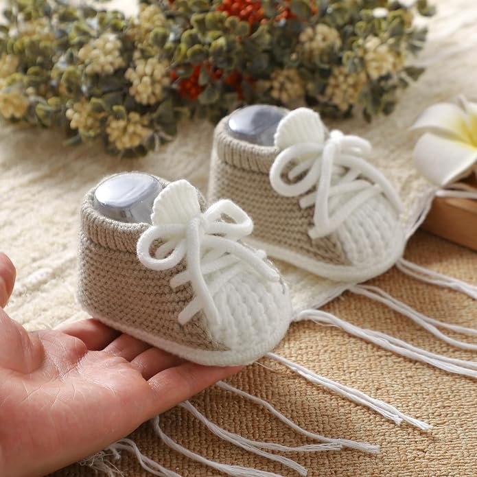 Baby Booties Newborn Baby First Shoes | Cozy Warm Knit Soft Booties - Image 6