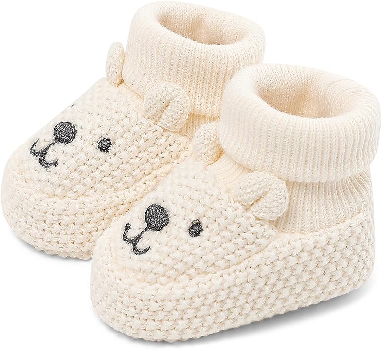 Newborn Shoes Knit Soft Baby Sock Booties - Image 4