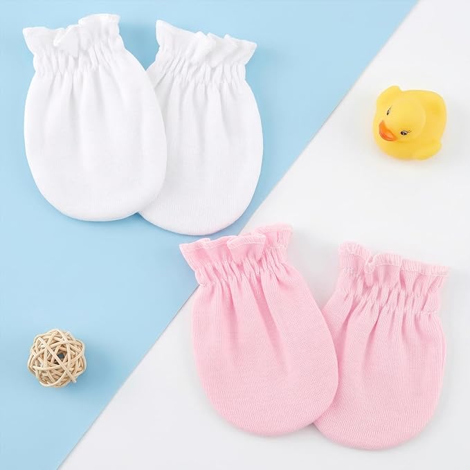 BQUBO 12 Pairs Baby Mittens Newborn Infant Mittens No Scratch Cotton Elastic - Image 7