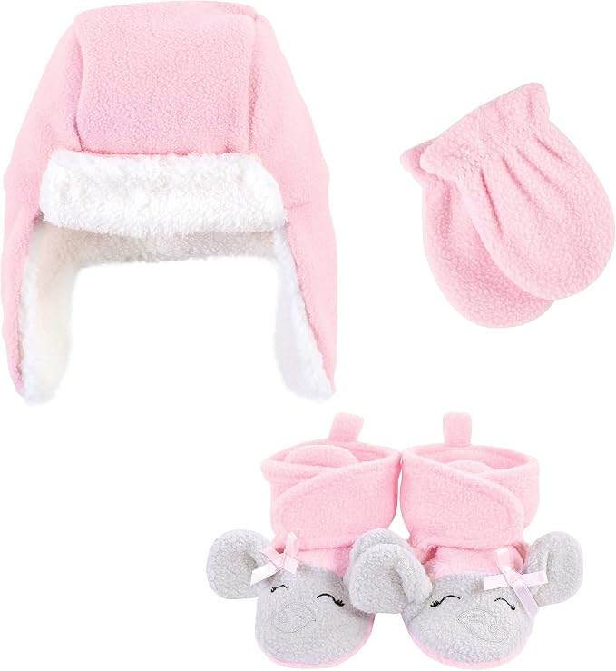 Hudson Baby Baby Hudson Baby Unisex Baby Trapper Hat, Mitten and Bootie Set by HudsonBaby