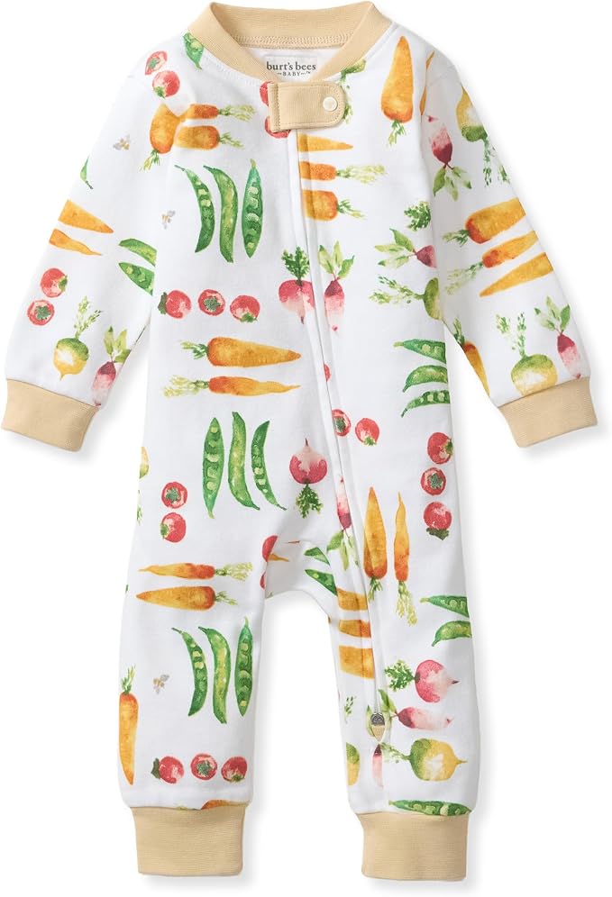 Burt's Bees Baby Unisex Sleep and Play Pajama, Footless One-Piece Zipper PJ | by BurtsBeesBaby
