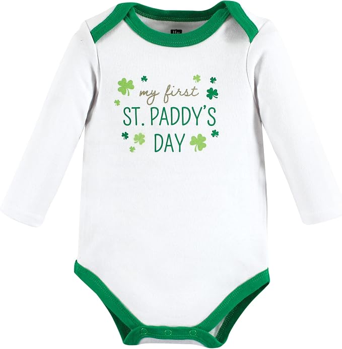 Hudson Baby Baby Girls' Cotton Long-sleeve Bodysuits 3-pack - Image 5
