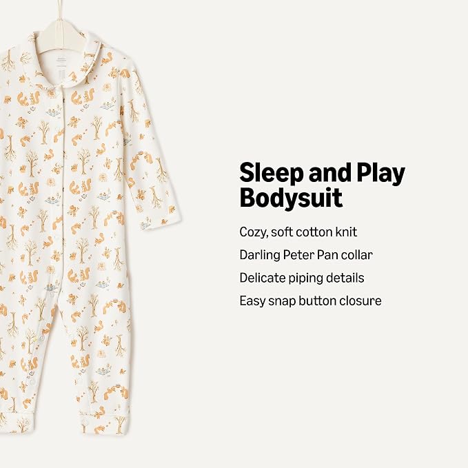Amazon Essentials x Sofia Grainge Unisex Babies' Cotton Footless Sleepsuit - Image 2