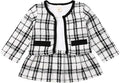 Toddler Kids Baby Girls Plaid Skirt Set Cardigan Jacket Coat + Tutu Dress Set by BOIZONTY