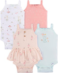 Gerber Baby Girls Multi-Pack Sleeveless Onesies Bodysuit by Gerber