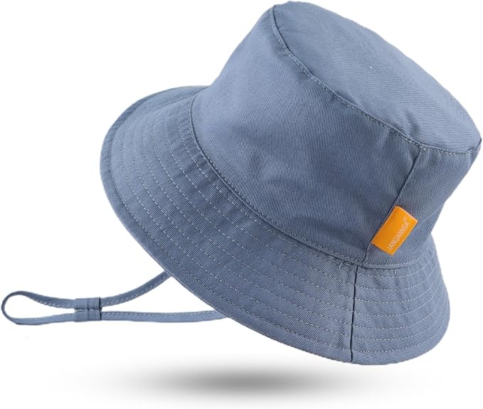 JANGANNSA Cotton Baby Sun Hat Infant Toddler Boys Girls Bucket Hats Summer Sun by JANGANNSA