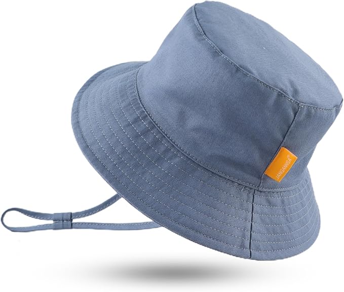 JANGANNSA Cotton Baby Sun Hat Infant Toddler Boys Girls Bucket Hats Summer Sun by JANGANNSA