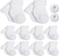 Twistover 10 Pairs Preemie Cotton Turn Cuff Socks by Twistover