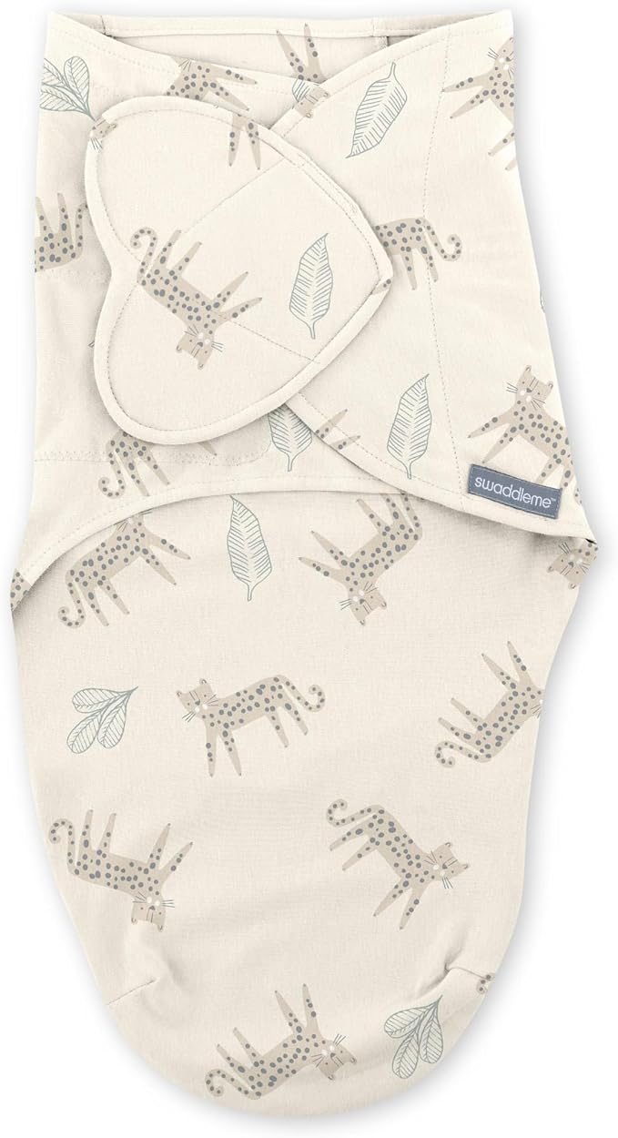 SwaddleMe by Ingenuity Monogram Collection Baby Swaddle, 100% Cotton, Improves - Image 13