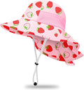 Toddler Baby Sun Hat Kids Summer Beach Essentials Adjustable Beach Hats by HONGTEYA