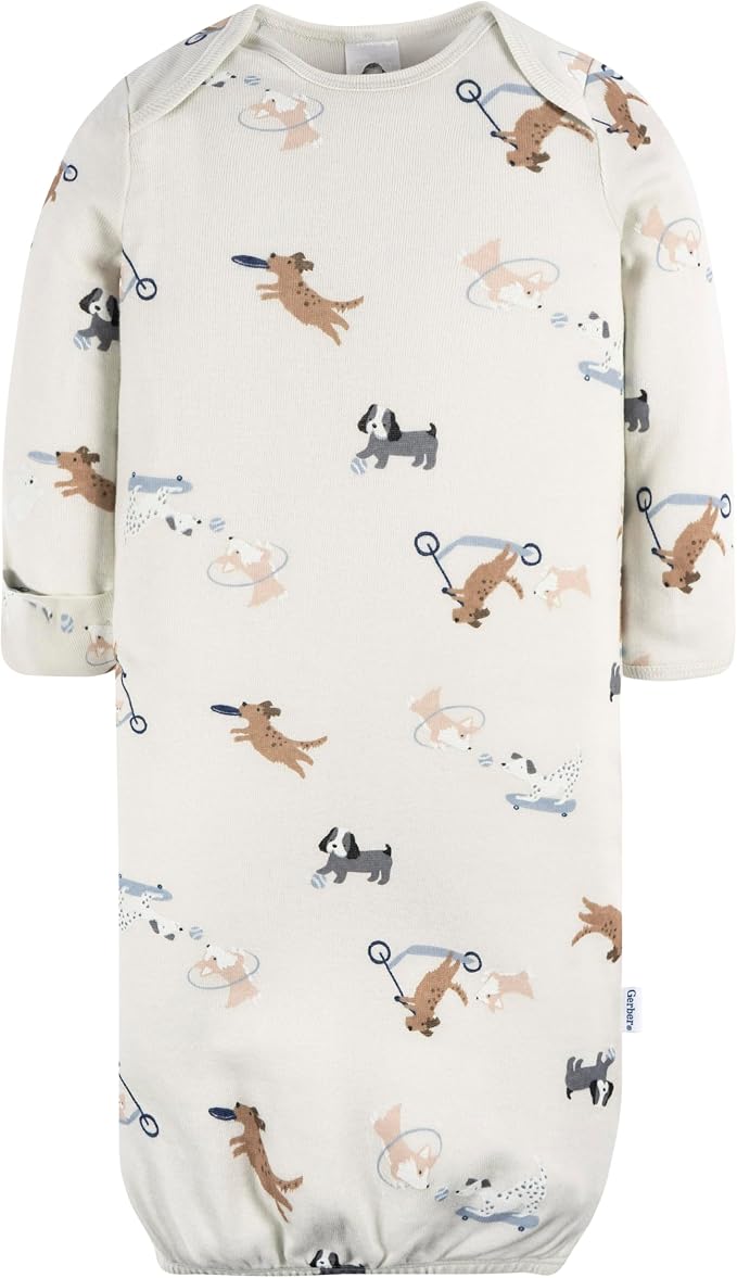 Gerber Baby Boys 4-Pack Sleeper Gown - Image 4