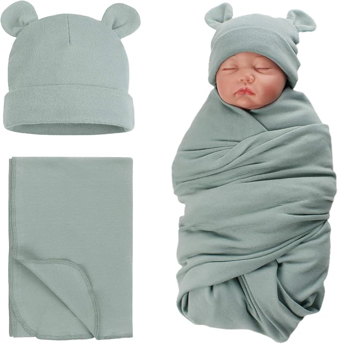 Pesaat Newborn Hospital Hat 0-12Months Preemie Boys Girls Beanie Solid Infant by Pesaat