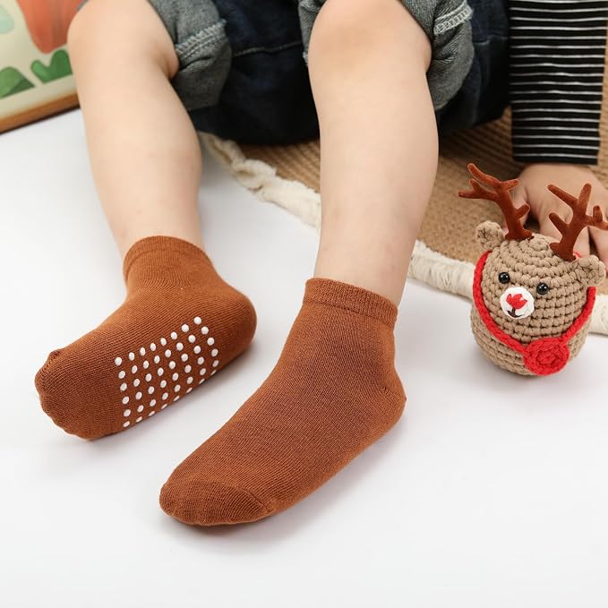 Baby Non-Slip Ankle Socks 12 Pack Soft Cotton - Image 2