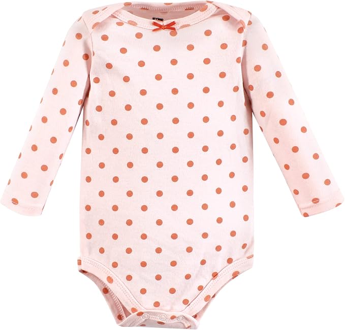 Hudson Baby Baby Girls' Cotton Long-sleeve Bodysuits 3-pack - Image 4