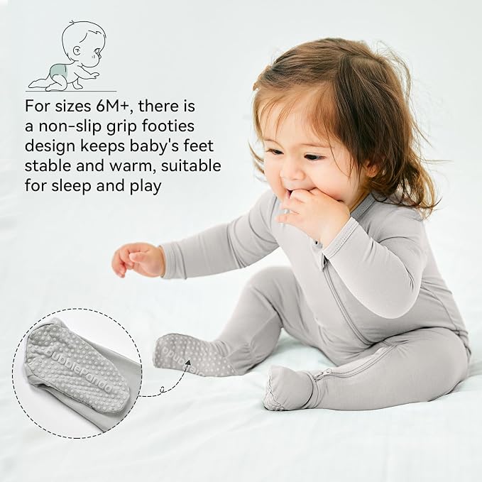 Okayinn BubblePanda Rayon Made From Bamboo Baby Pajamas Long Sleeve Months - Image 4