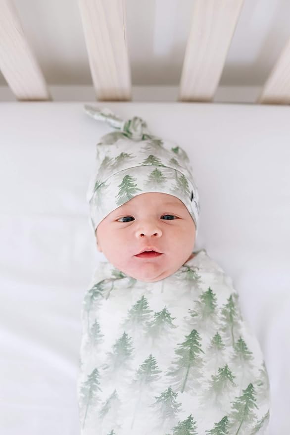 Copper Pearl Swaddle Blankets for Newborns | Soft Stretchy Receiving Blankets - Image 5