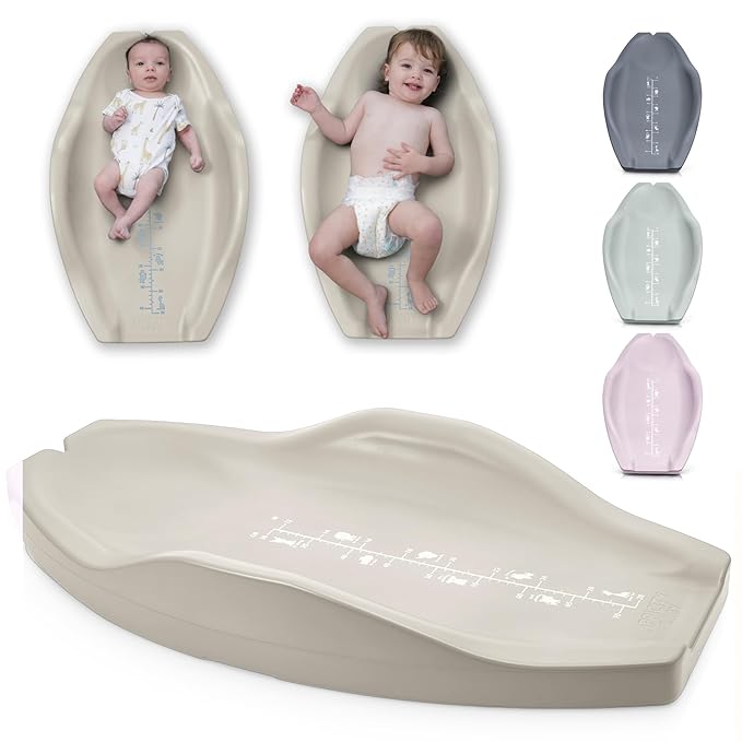 Apricity Baby Diaper Changing Pad – Waterproof Wipe-Clean Foam Changing Mat with Raised Sides, Non-Slip Base & Portable Design, Extra-Large 31.5” × 19.7” for Newborn to Toddler (Beige)
