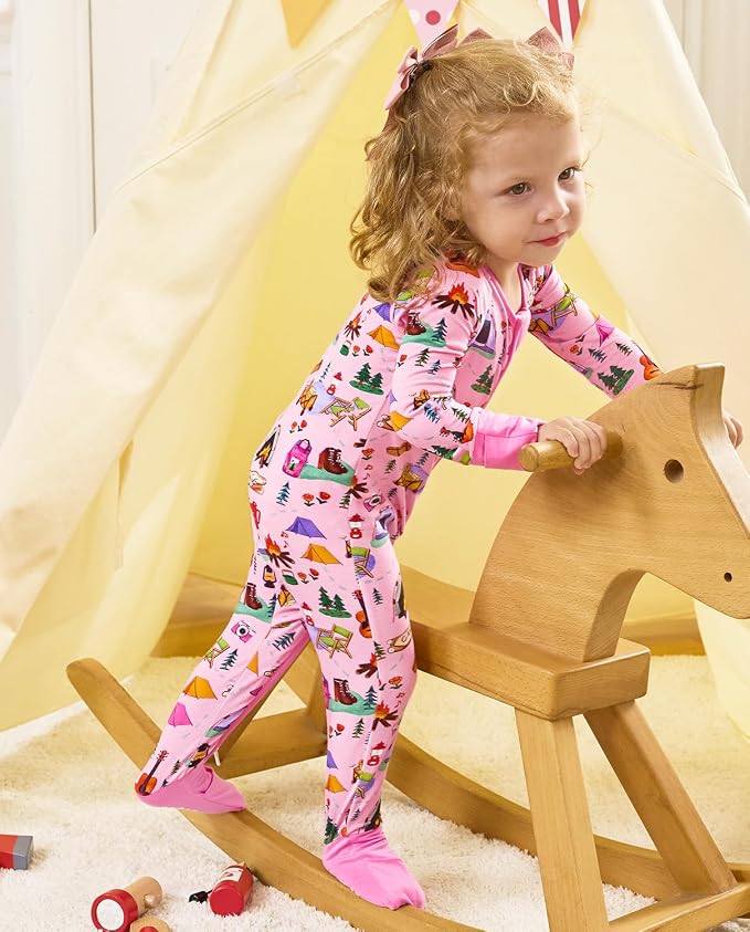 babee Reshinee Viscose derived from bamboo Baby Pajamas Convertible Footie - Image 6