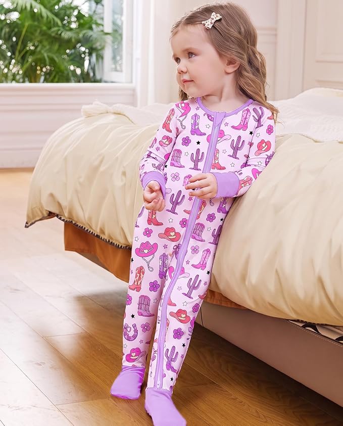 babee Reshinee Viscose Derived from Bamboo Baby Footie Pajamas Convertible - Image 6