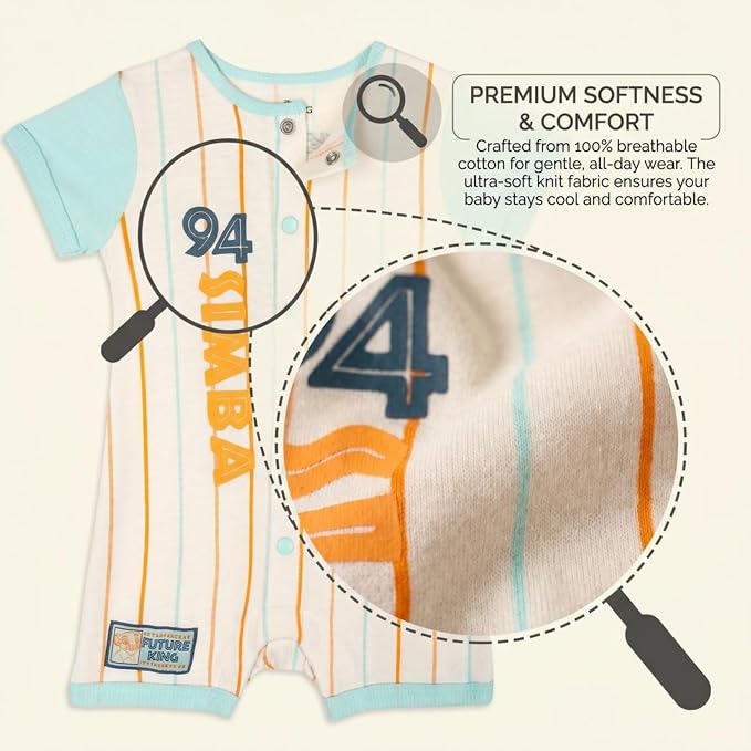 Disney Boys' Athletic One Piece Romper Newborn to Toddler - Image 3