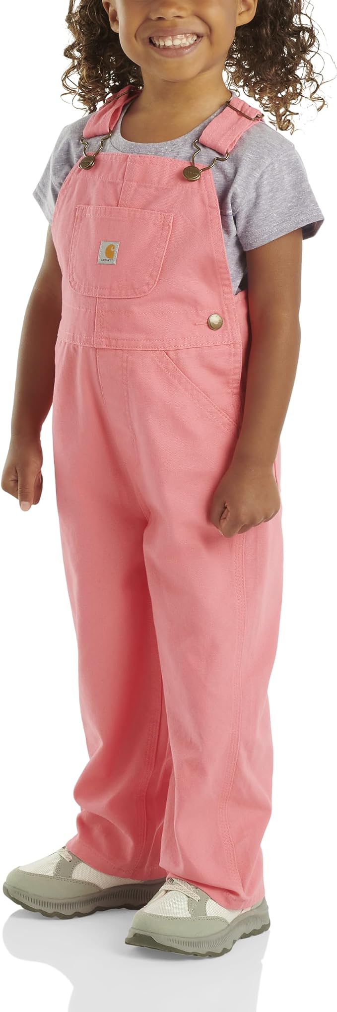 Carhartt Baby Girls' Canvas Bib Overalls - Image 2