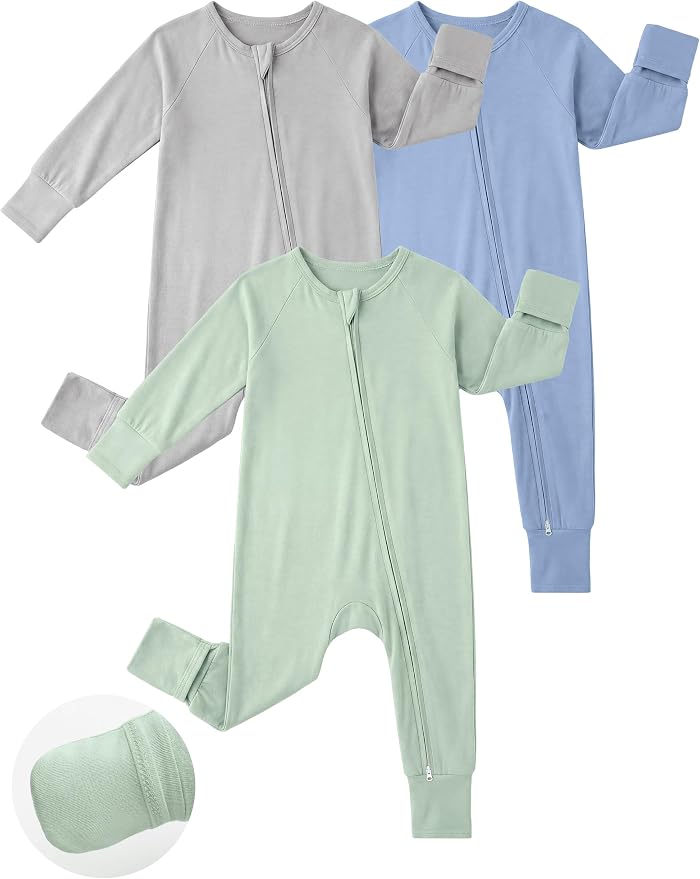 Yoofoss Viscose From Bamboo Baby Pajamas Footless & Footed baby Sleepers by YOOFOSS