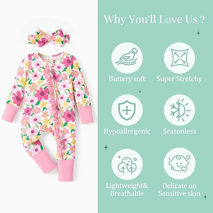 PATPAT Bamboo Viscose Baby Footie - Image 4