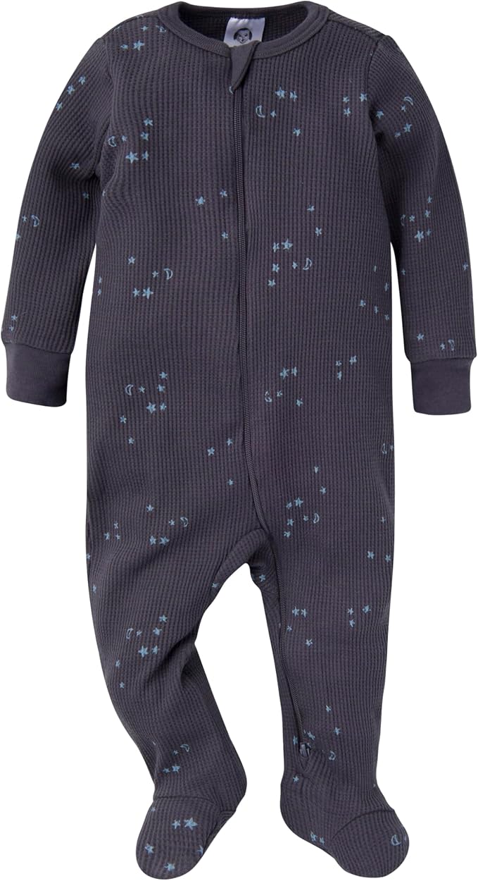Gerber Baby 2-pack 2-way Zip Thermal Footed Sleep 'N Play - Image 2