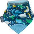 Cheeky Chompers Neckerchew Teething Bib, 2-in-1 Bandana Style Bib w/Food Grade by CheekyChompers