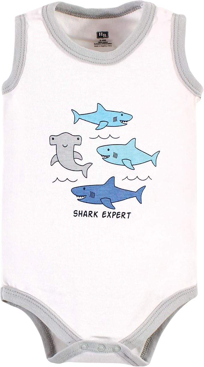 Hudson Baby Unisex Baby Cotton Sleeveless Bodysuits - Image 5