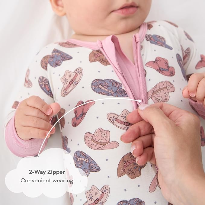 pureborn Baby Sleeper Viscose from Bamboo Zipper Footies Pjs 0-24 Months | - Image 6