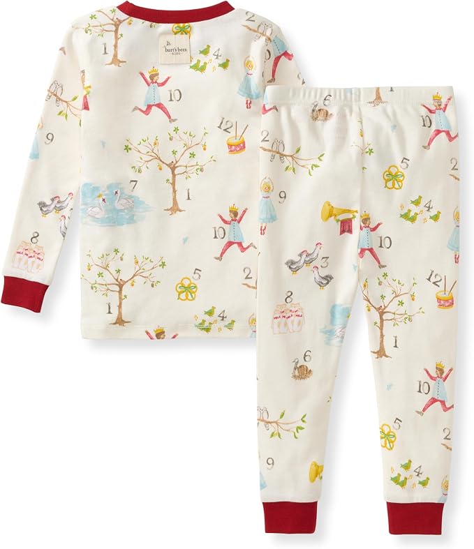 Burt's Bees Baby Girls Organic Cotton Pajamas, Toddler PJ Set, 2-PC | Soft - Image 2