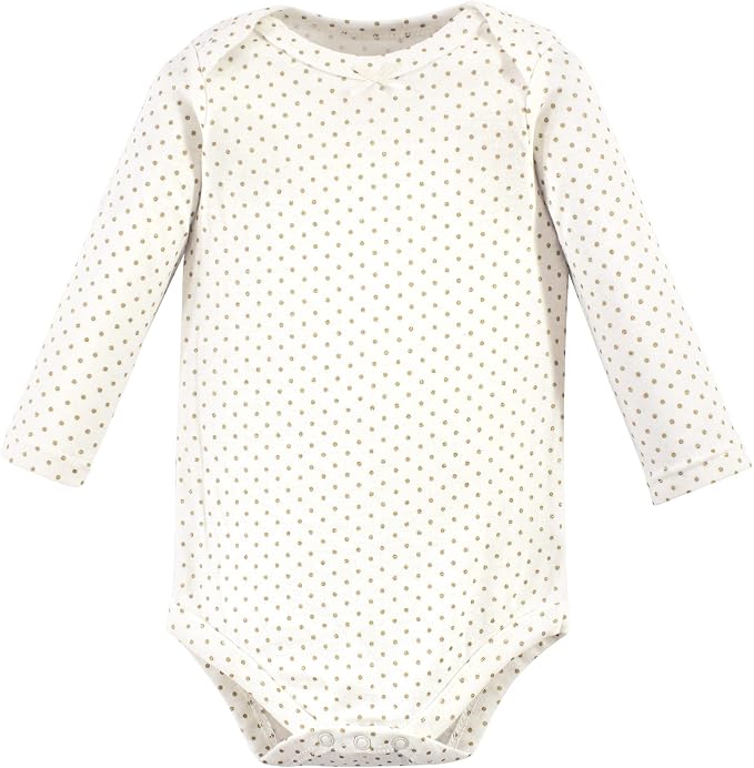 Hudson Baby Baby Girls' Cotton Long-sleeve Bodysuits 3-pack - Image 4
