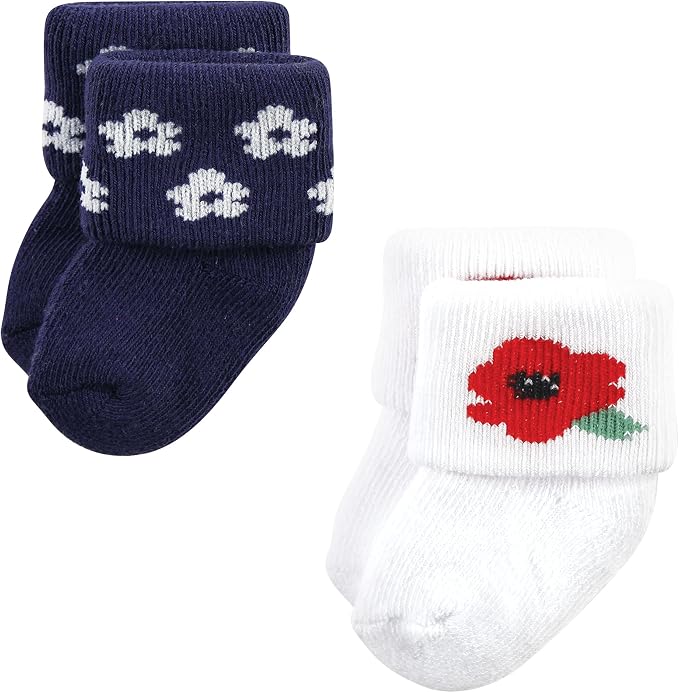Hudson Baby Baby 8-pack Cotton Rich Newborn and Terry Socks - Image 3