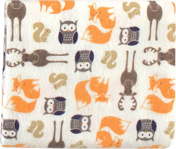 Little Treasure Hudson Baby Cotton Poly Flannel Receiving Blankets Multipack - Image 2