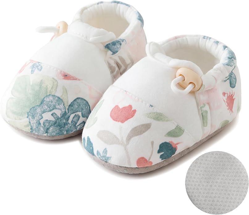 Baby Booties Toddler Cozy First Walking Boots Stay-on Soft Cozy Cotton Non-Slip by HOVELL
