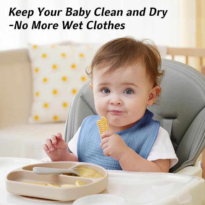 Muslin Baby Bibs 6-Pack Baby Drool Bandana Bibs - Image 4