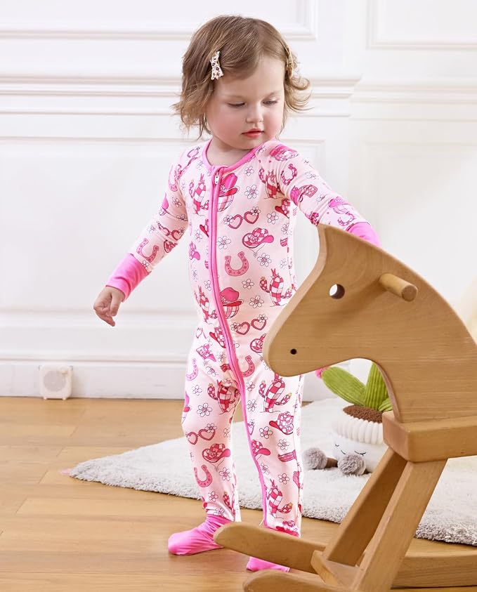 babee Reshinee Viscose Derived from Bamboo Baby Footie Pajamas Convertible - Image 4