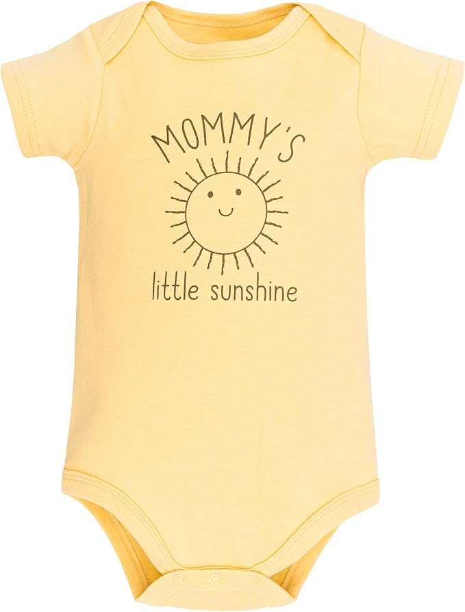 Hudson Baby Unisex Baby Cotton Bodysuits 5-Pack - Image 7
