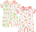 GUISBY Baby Rayon Romper Pajamas, 0-24M | Silky Soft Feel，Snap Closure，Footless by GUISBY