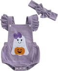 YINGISFITM My First Halloween Baby Girl Outfit Newborn Pumpkin Bubble Romper by YINGISFITM