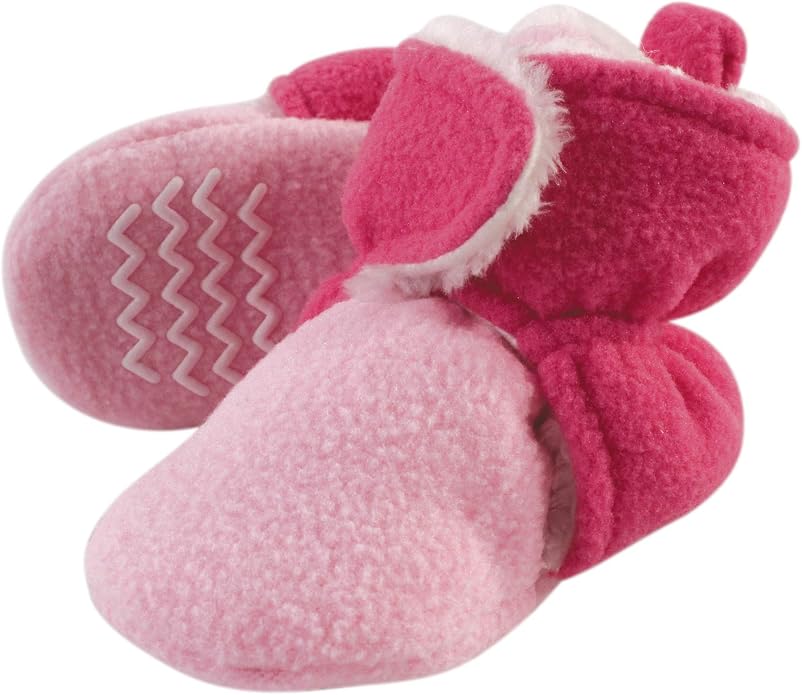 Hudson Baby Unisex Baby Cozy Fleece and Faux Sherpa Booties by HudsonBaby