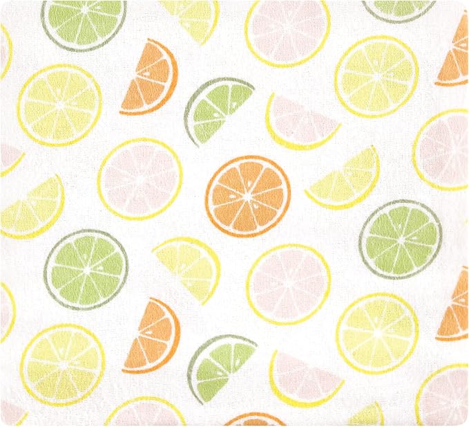 Hudson Baby Unisex Baby Cotton Flannel Receiving Blankets Bundle, Citrus Orange - Image 6